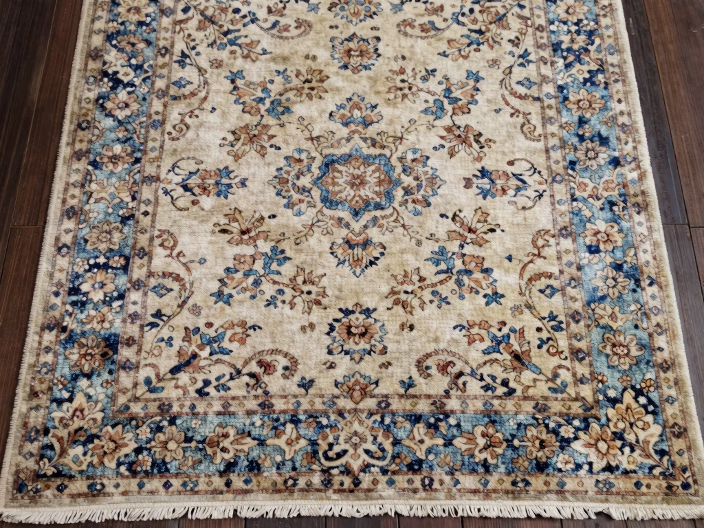 Vintage inspired decorative rug
