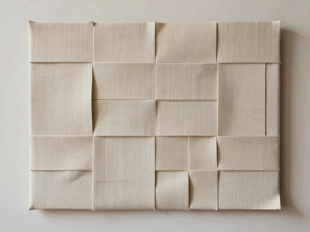 Geometric textile wall panel