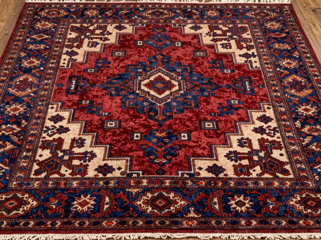 Geometric pattern luxury rug